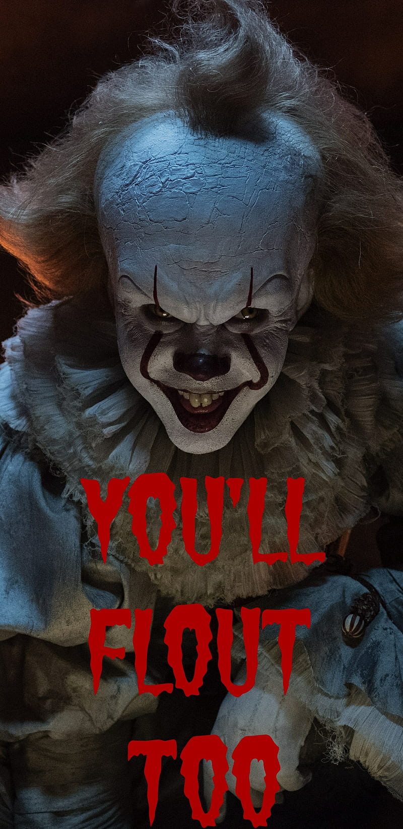 IT, clown, creepy, halloween, lockscreen, pennywise youllfloutto, HD phone wallpaper
