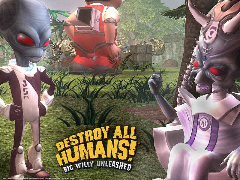 Destroy All Humans, game, alien, humans, destroy, HD wallpaper