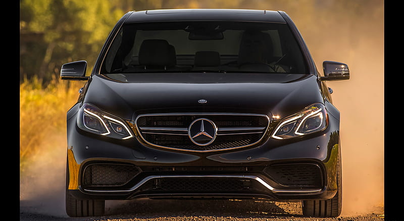 Mercedes-Benz E63 AMG, front view, exterior, black E63, W213, E63 tuning,  German cars, Mercedes-Benz HD wallpaper