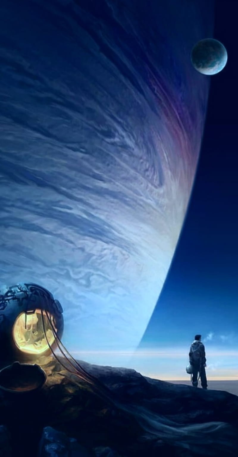 Interstellar, alone, anime, good night, lonely, nature, planet, sad, space,  star, HD phone wallpaper | Peakpx