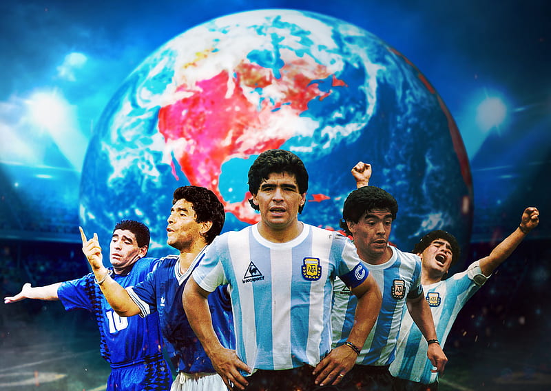 Remembering Maradona, argentina, die, football, legend, love, maradona, rip, soccer, world, HD wallpaper