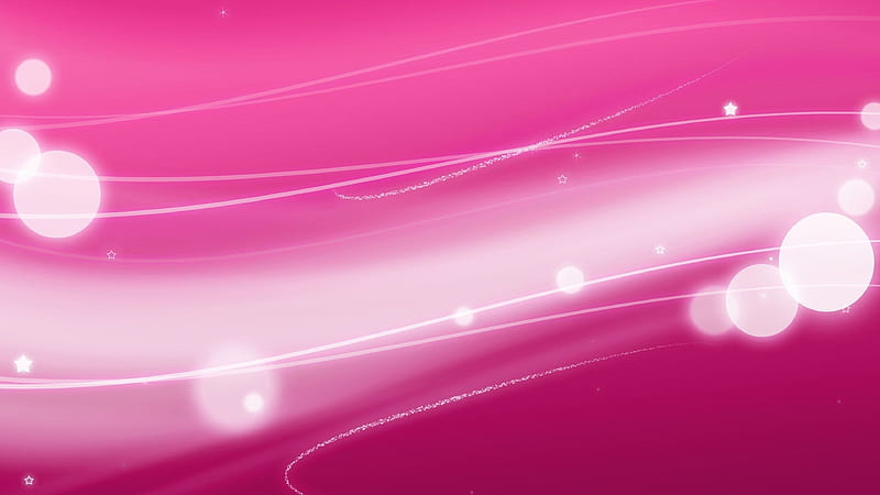 White Bokeh Circles In Pink Background Pink Background, HD wallpaper