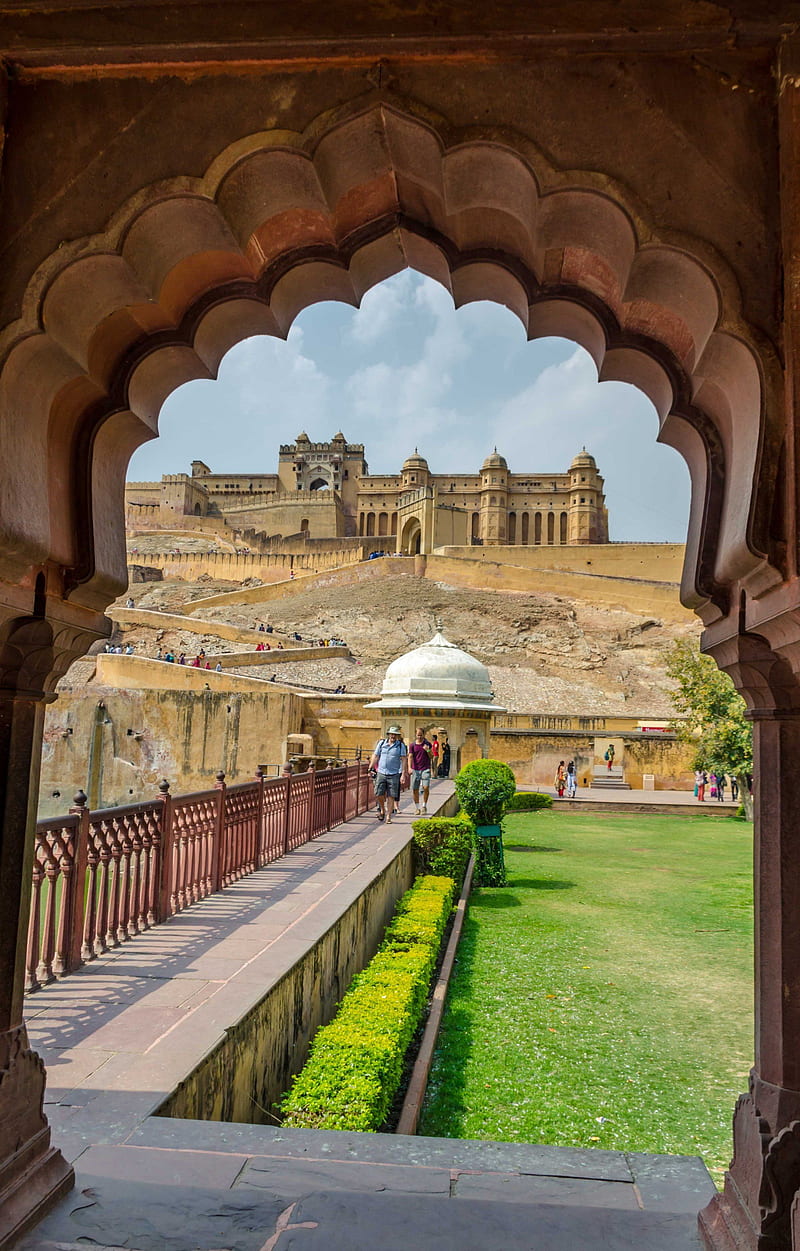 Jaipur - A postcard perfect of Amber Fort (Pronounced Amer). graphy , Quick travel, Jaipur, HD phone wallpaper