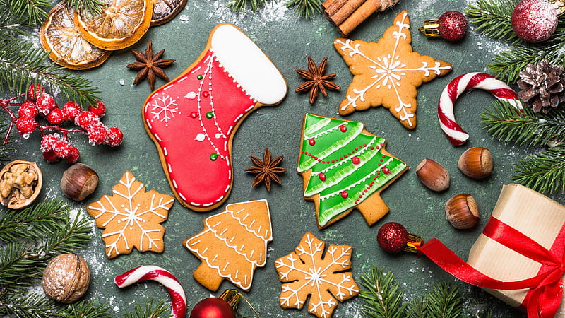 Christmas Cookies Snowflake Snowflake, HD wallpaper