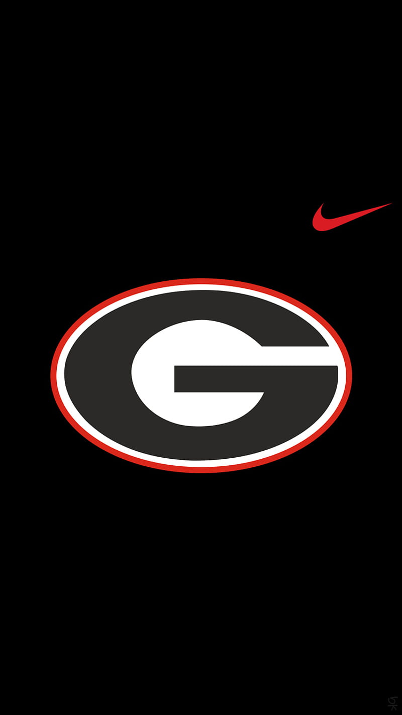 Georgia, georgia bulldogs, college, logo, nike, HD phone wallpaper