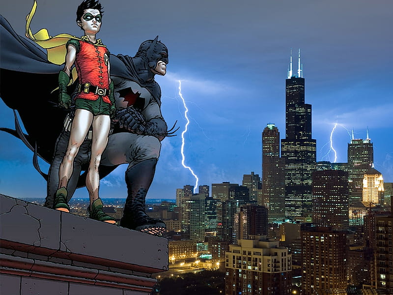 Batman y robin, batman, dc comics, historietas, superhéroes, robin, Fondo  de pantalla HD | Peakpx