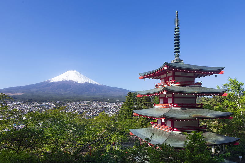 pagoda, building, architecture, japan, HD wallpaper