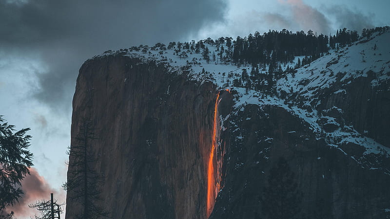 Waterfalls, Yosemite Falls, USA, HD wallpaper
