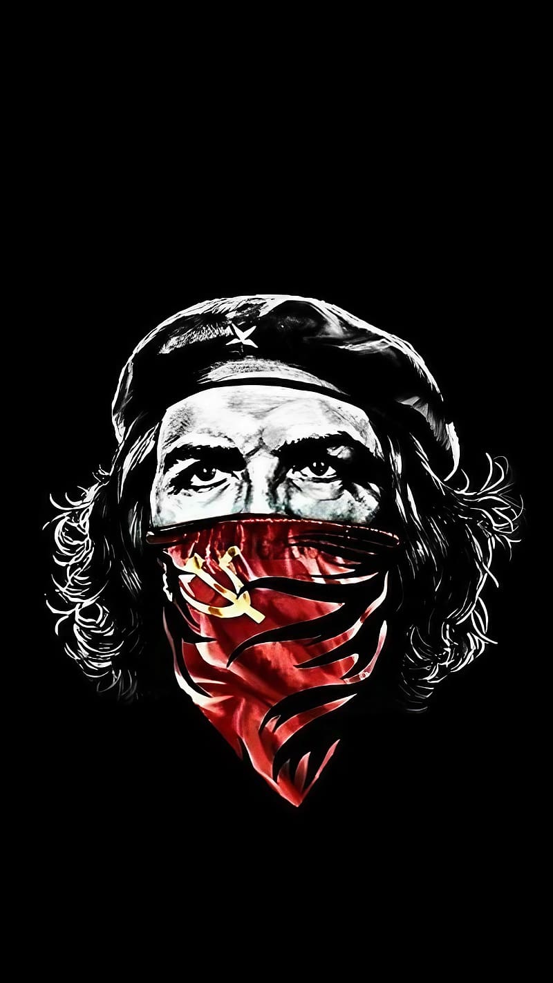 Che Guevara , Black Background, argentine marxist revolutionary, former minister of industries of cuba, HD phone wallpaper