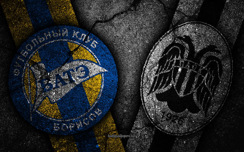 BATE vs PAOK, UEFA Europa League, Group Stage, Round 2, creative, BATE FC, PAOK FC, black stone, HD wallpaper