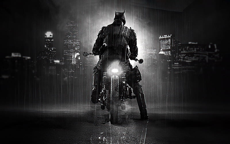 Batman en bicicleta batimóvil, Fondo de pantalla HD | Peakpx