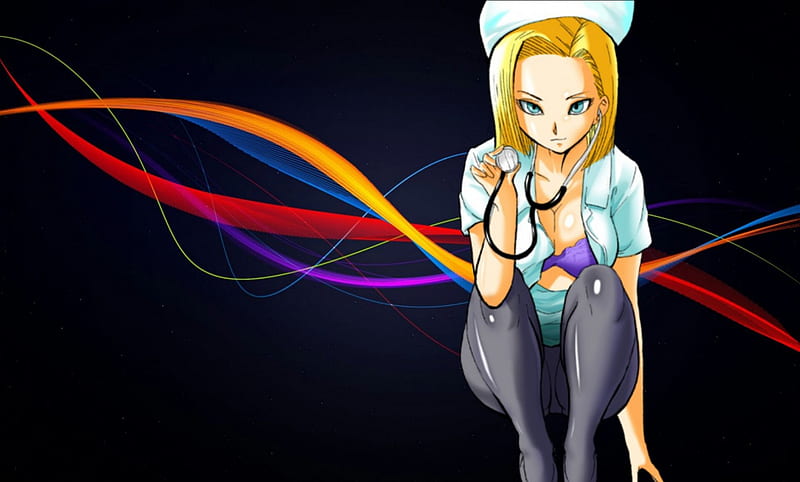 Nurse 18, TV Series, Dragonball, Anime, Dragon Ball Z, Android 18, HD wallpaper