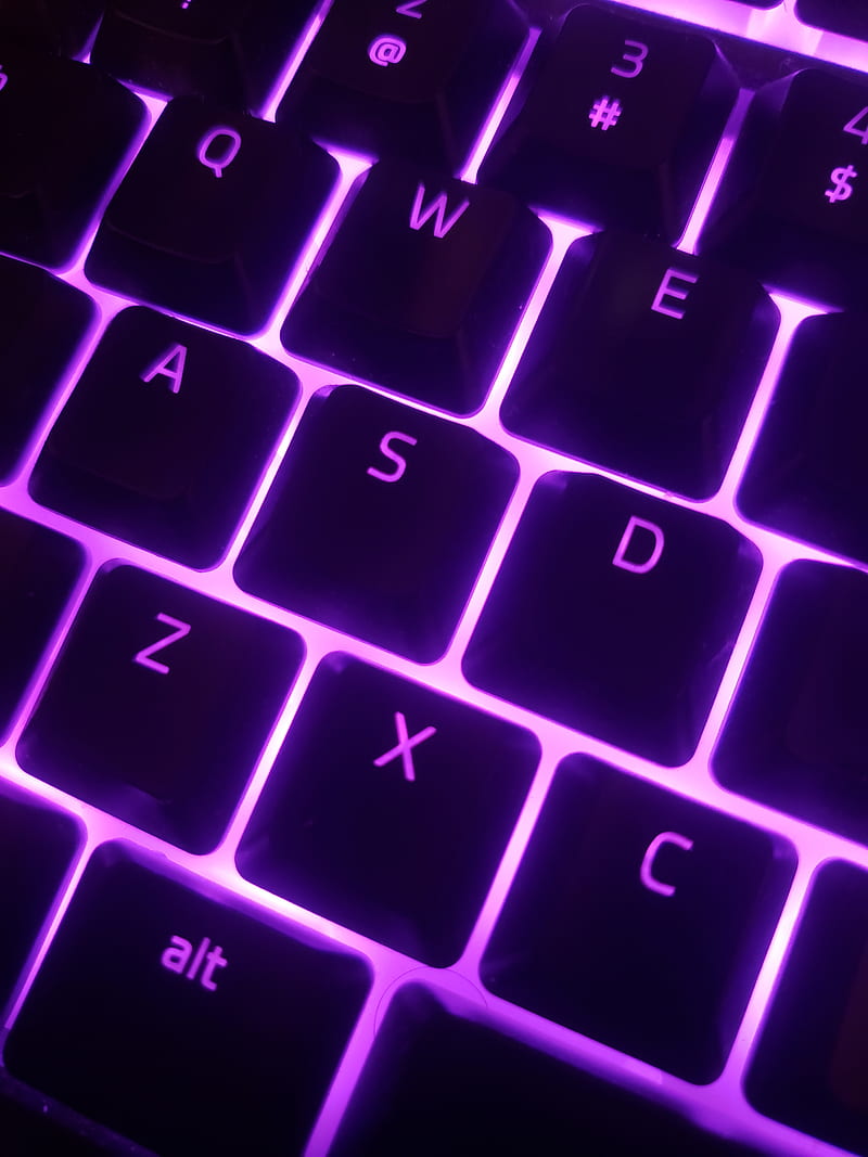 Download Aesthetic Pink Purple Keyboard Wallpaper  Wallpaperscom
