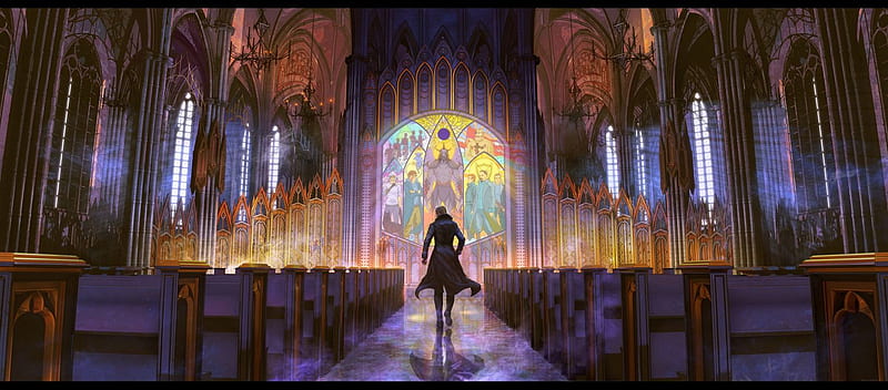 anime cathedral church Stock Illustration  Adobe Stock
