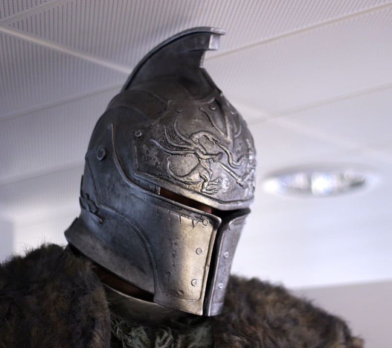 knight, helmet, mask, slam, HD wallpaper
