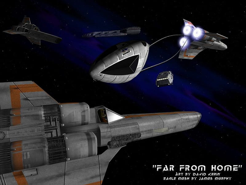 Far From Home, space 1999, space, vipers, bsg, spaceships, HD wallpaper