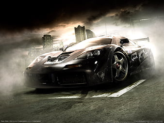 The Car, race, gran turismo, shine, racing, video game, black, 3d