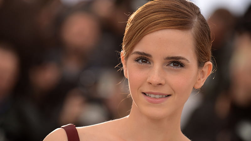 Emma Watson Hollywood, smile, american actress, portrait, HD wallpaper