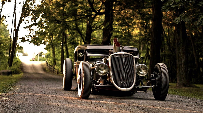 Hot Rod Oldie, oldtimer, tuned, quick, car, hot, HD wallpaper