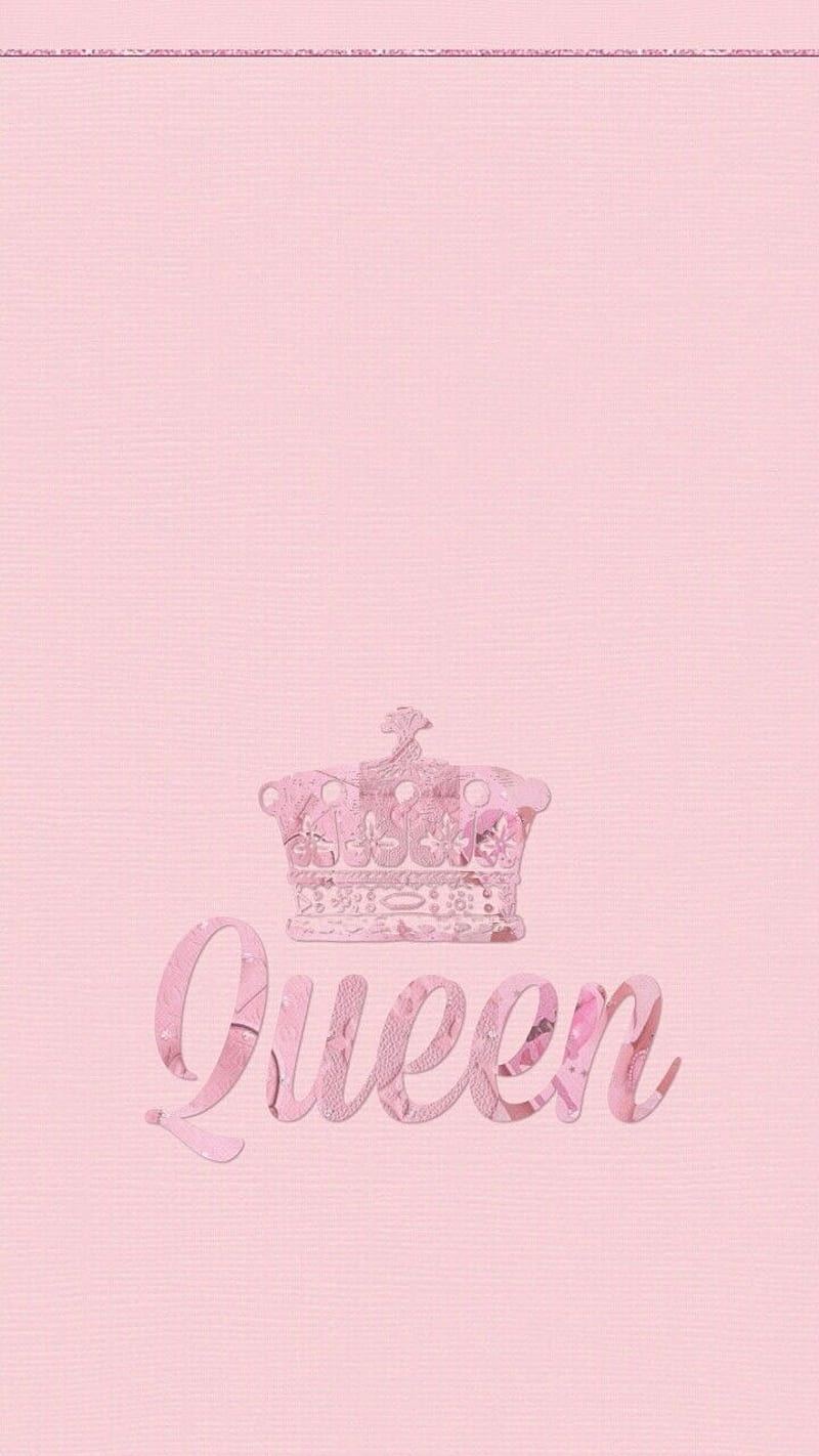 Pink Queen, queen, boss, crown, pink, rose gold, lovr, quotes, HD
