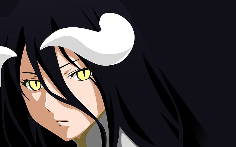 Albedo, protagonist, Overseer of the Guardians, manga, Overlord, HD wallpaper