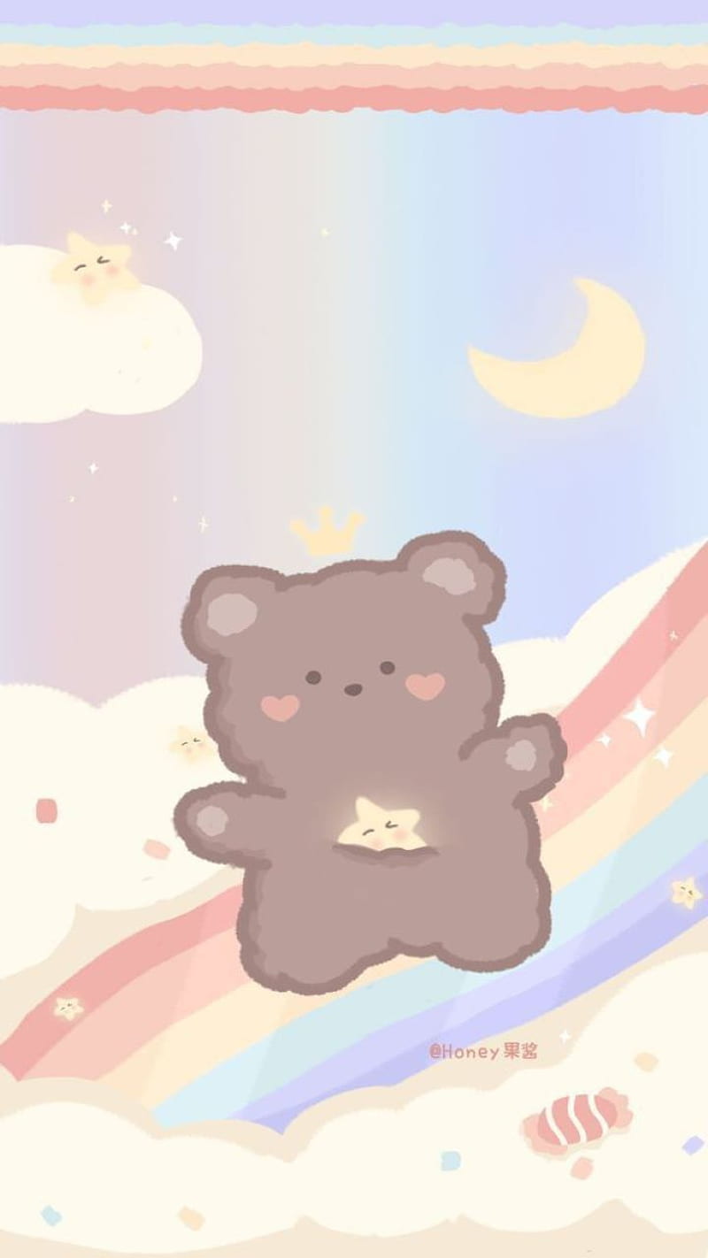 Aesthetic brown bear Rilakkuma  Bear  Kawaii Cute Brown Bear HD phone  wallpaper  Pxfuel