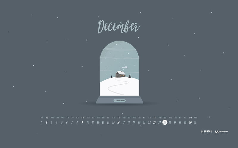Christmas House December 2018 Calendars, HD wallpaper
