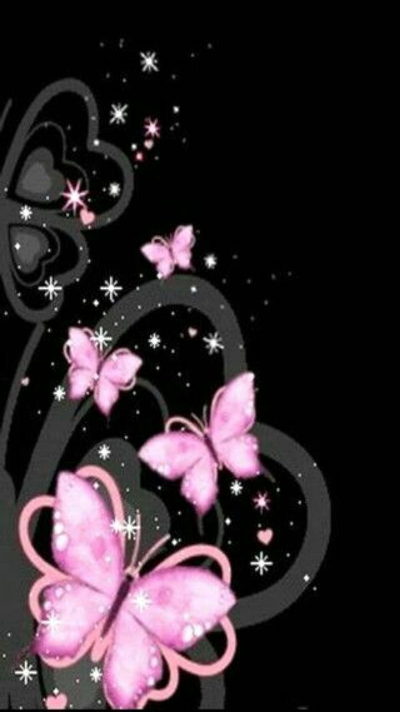 Mariposas rosas, Fondo de pantalla de teléfono HD | Peakpx