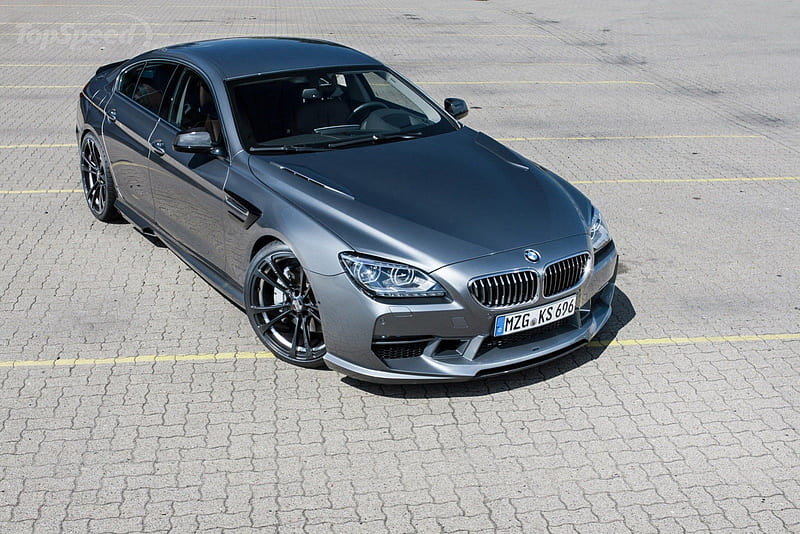 2014-BMW-6-Series-Gran-Coupe-by-Kelleners., Black Wheels, Bmw, Gray, 2014, HD wallpaper