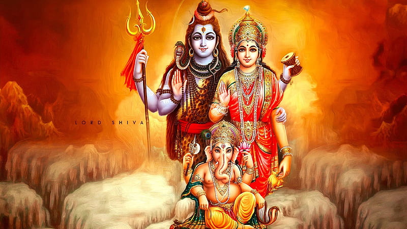 God Shiva Parvathi Vinayaga Hd Wallpaper Peakpx