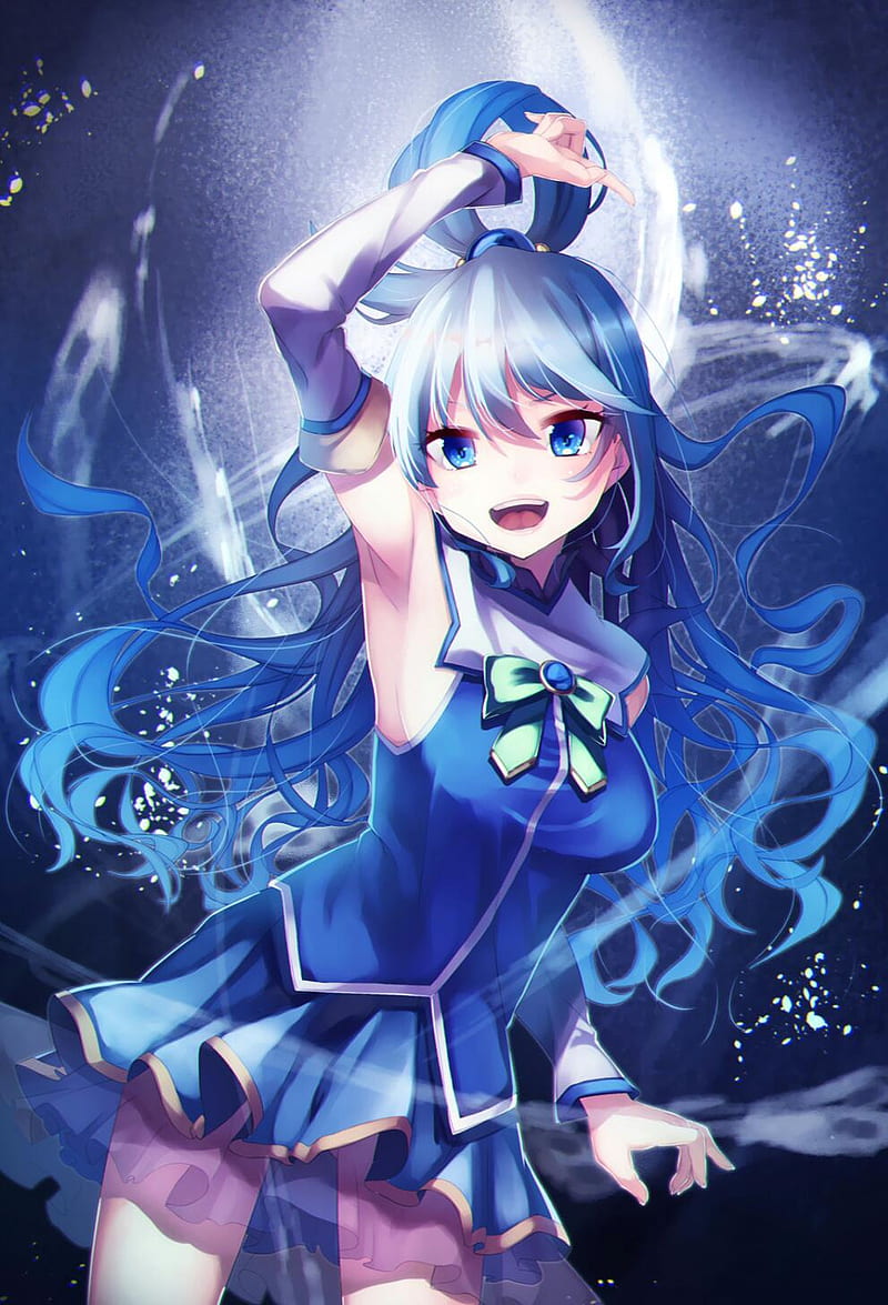 KonoSuba Aqua, anime, aqua, konosuba, HD phone wallpaper | Peakpx