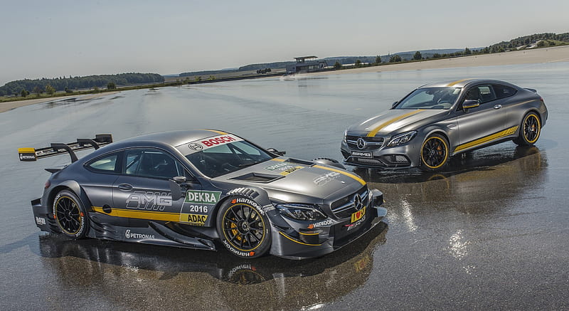 2017 Mercedes-AMG C63 Coupe Edition One and Mercedes-AMG DTM - Front , car, HD wallpaper