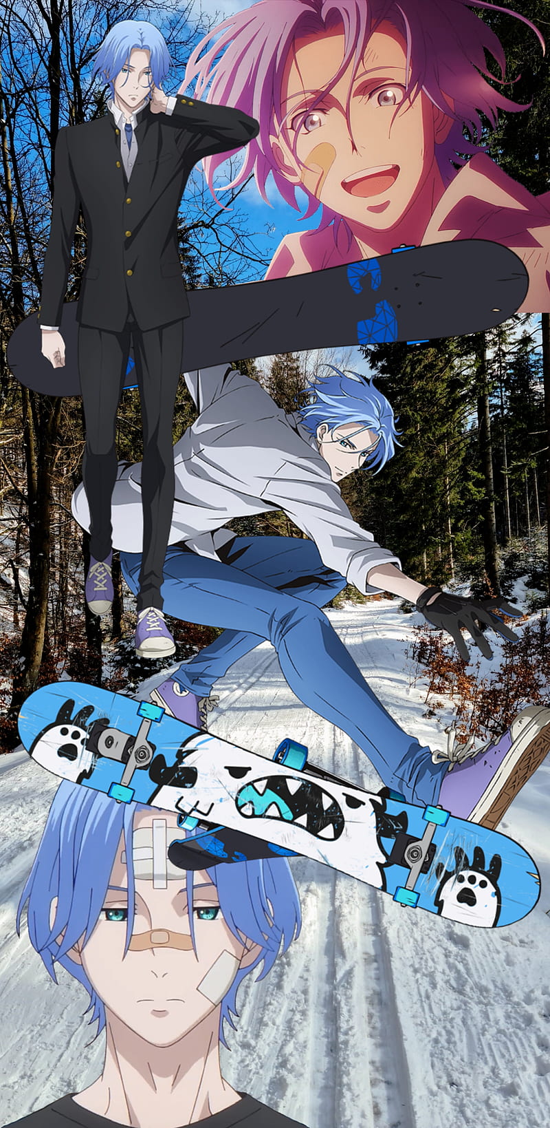 Download Skater Boy with Anime Influence - Mastering the Streets with Style  Wallpaper | Wallpapers.com