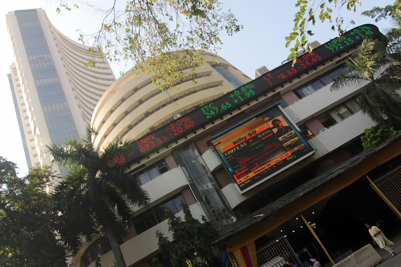 Indian markets come under the bear grip, Bombay Stock Exchange, HD wallpaper