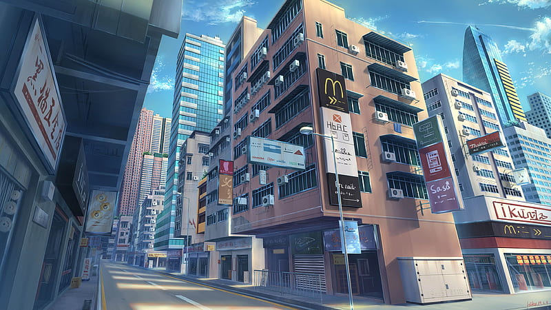Anime City Scene 13" x 19" Action Figure Backdrop Photo Poster |  eBay