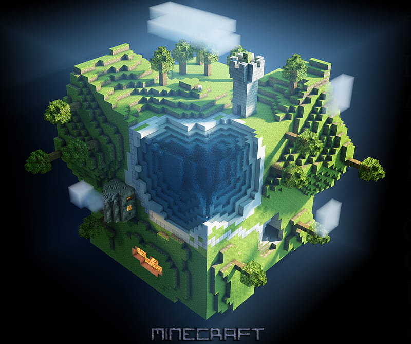 Minecraft World, craft, mc, mine, minecraft, HD wallpaper
