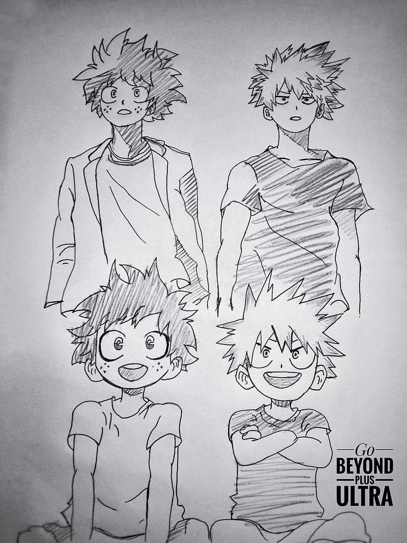 Sketches from Boku no hero Academia are awesome ( by Kōhei Horikosh, not  mine) - 9GAG