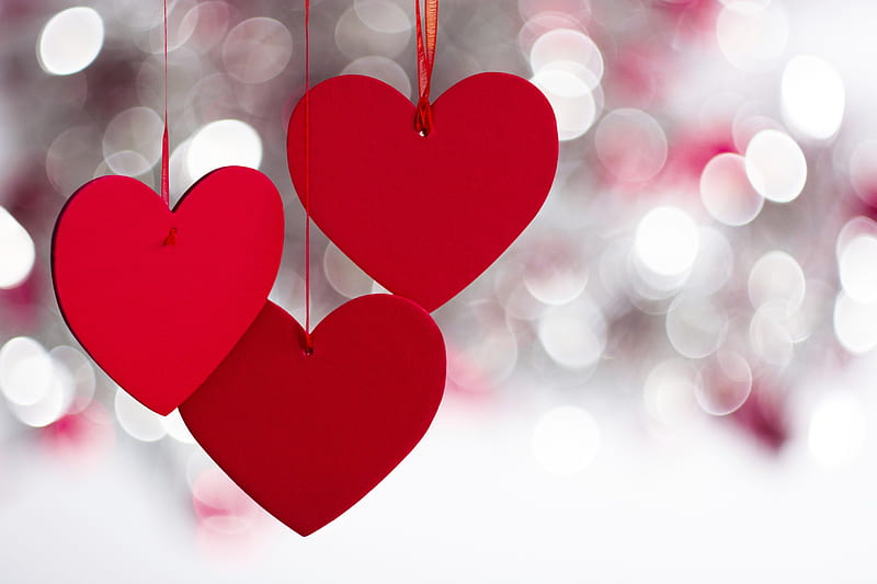 Corazones, valentines day, graphy, bokeh, heart, HD wallpaper | Peakpx