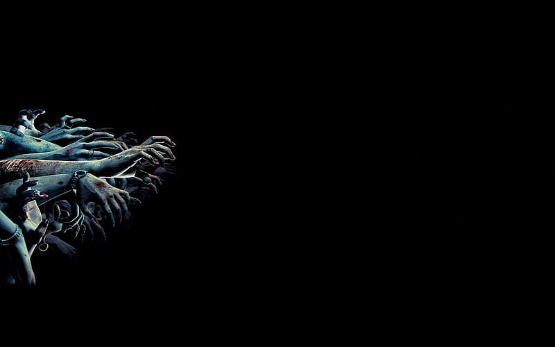 dead hands, background, black, abstract, zombie, nice, cool, awesome, scary, simple, HD wallpaper