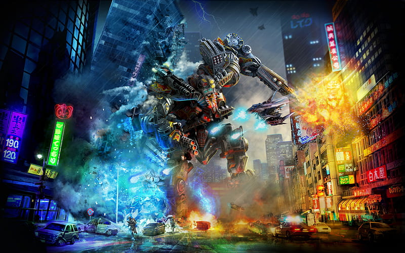 X Morph Defense robot, 2017 games, action, HD wallpaper