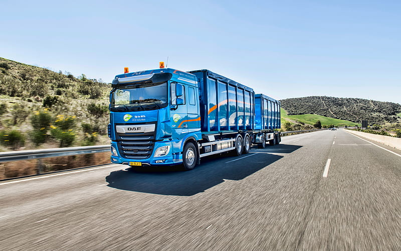 DAF XF road, 2019 trucks, cargo transport, 2019 DAF XF, LKW, XF-Series, DAF, R, HD wallpaper