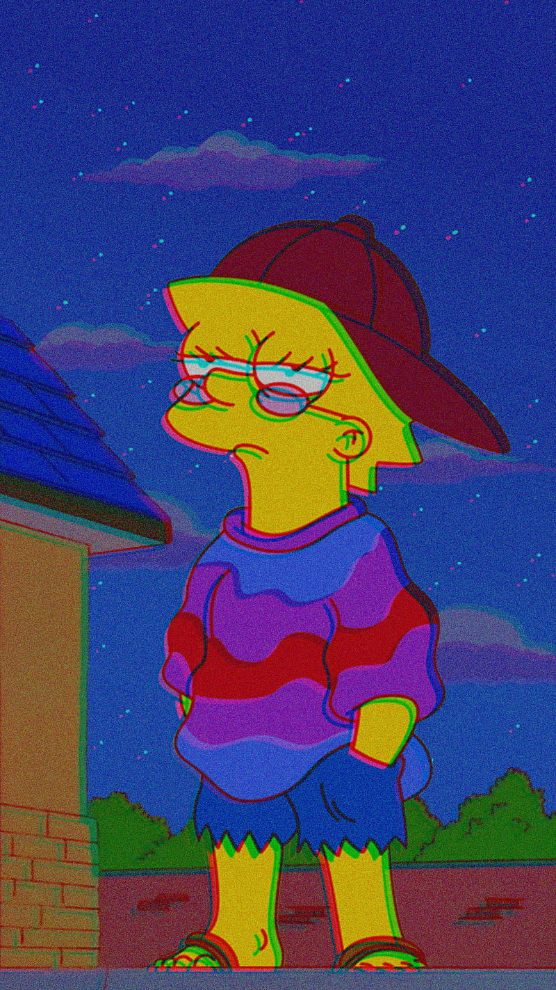 Lisa hippie, guays, hippi, retro, simpson, estilo, trippy, Fondo de pantalla  de teléfono HD | Peakpx