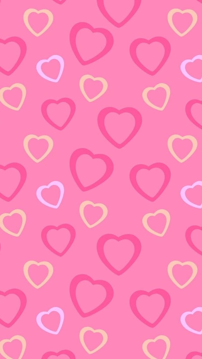 Heart, Yellow And Pink, love, HD phone wallpaper | Peakpx