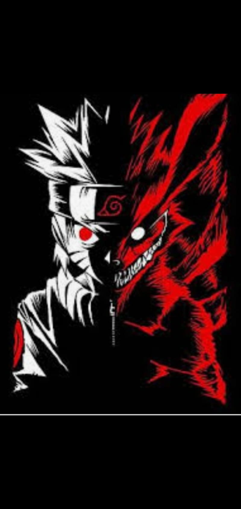 Naruto, anime, cool, evil, fox, HD phone wallpaper