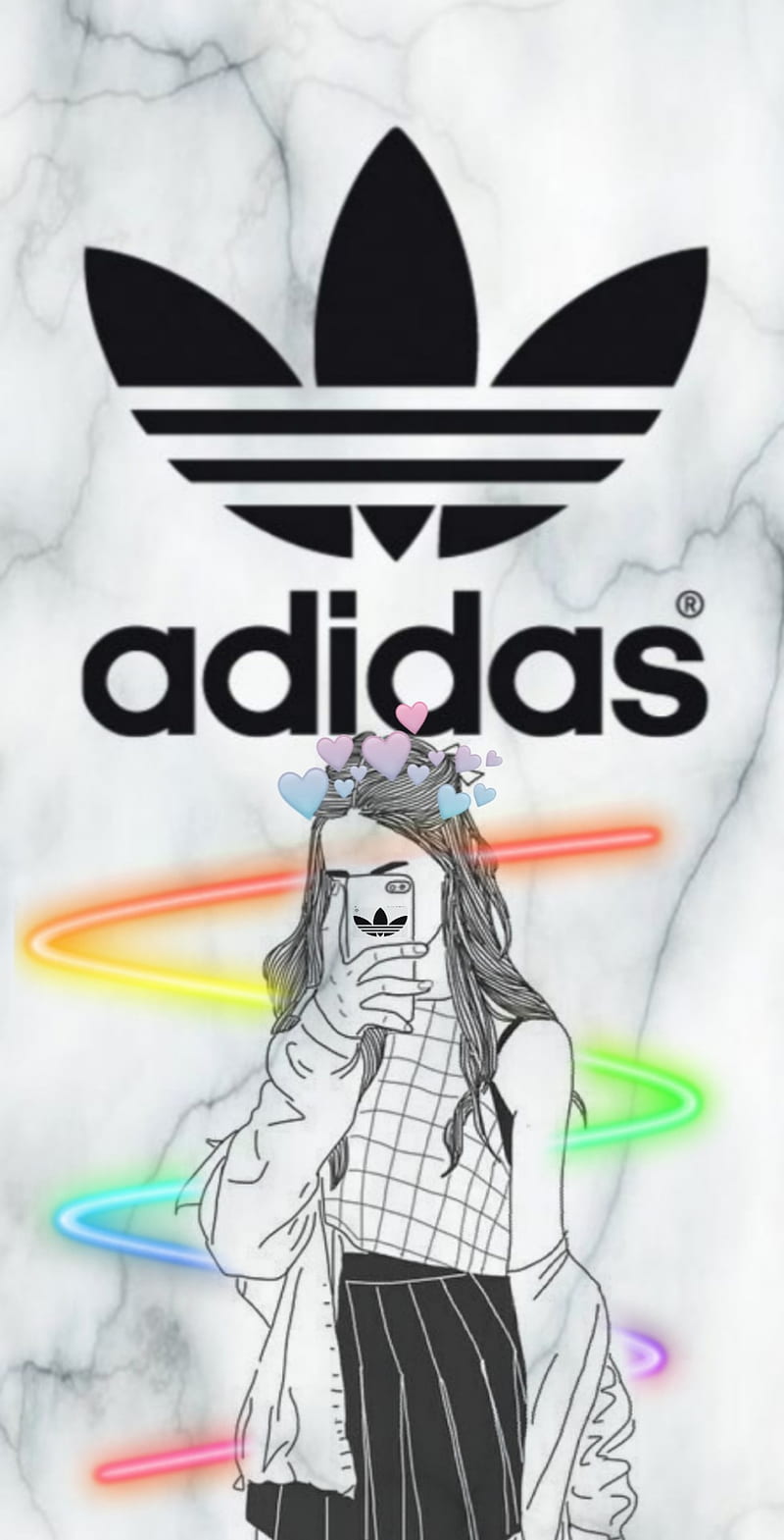 Adidas Tumblr, adidas, chica, corazones, brand, tumblr, HD phone wallpaper  | Peakpx