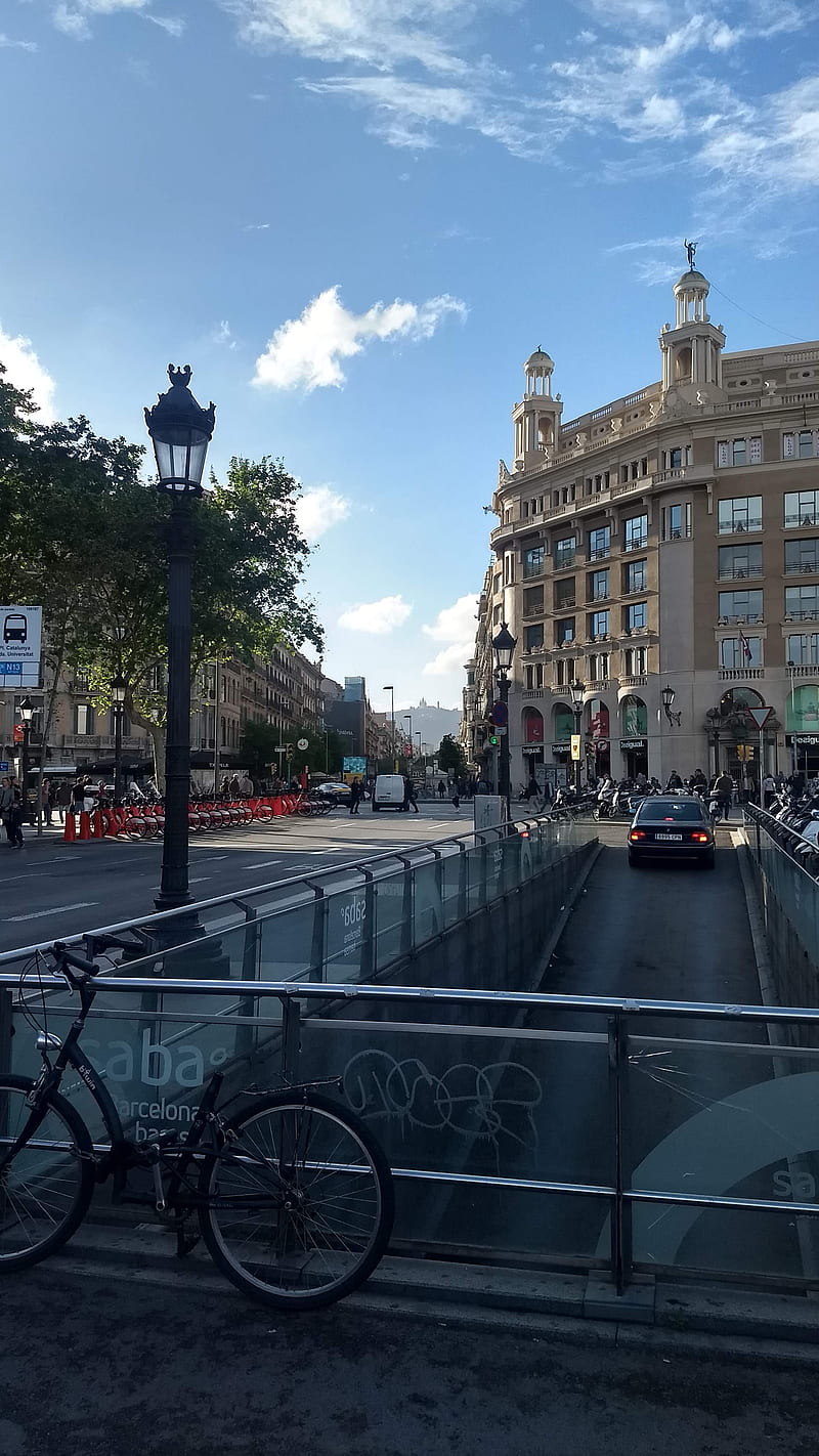 Barcelona, catalunya, city, plaza, HD phone wallpaper