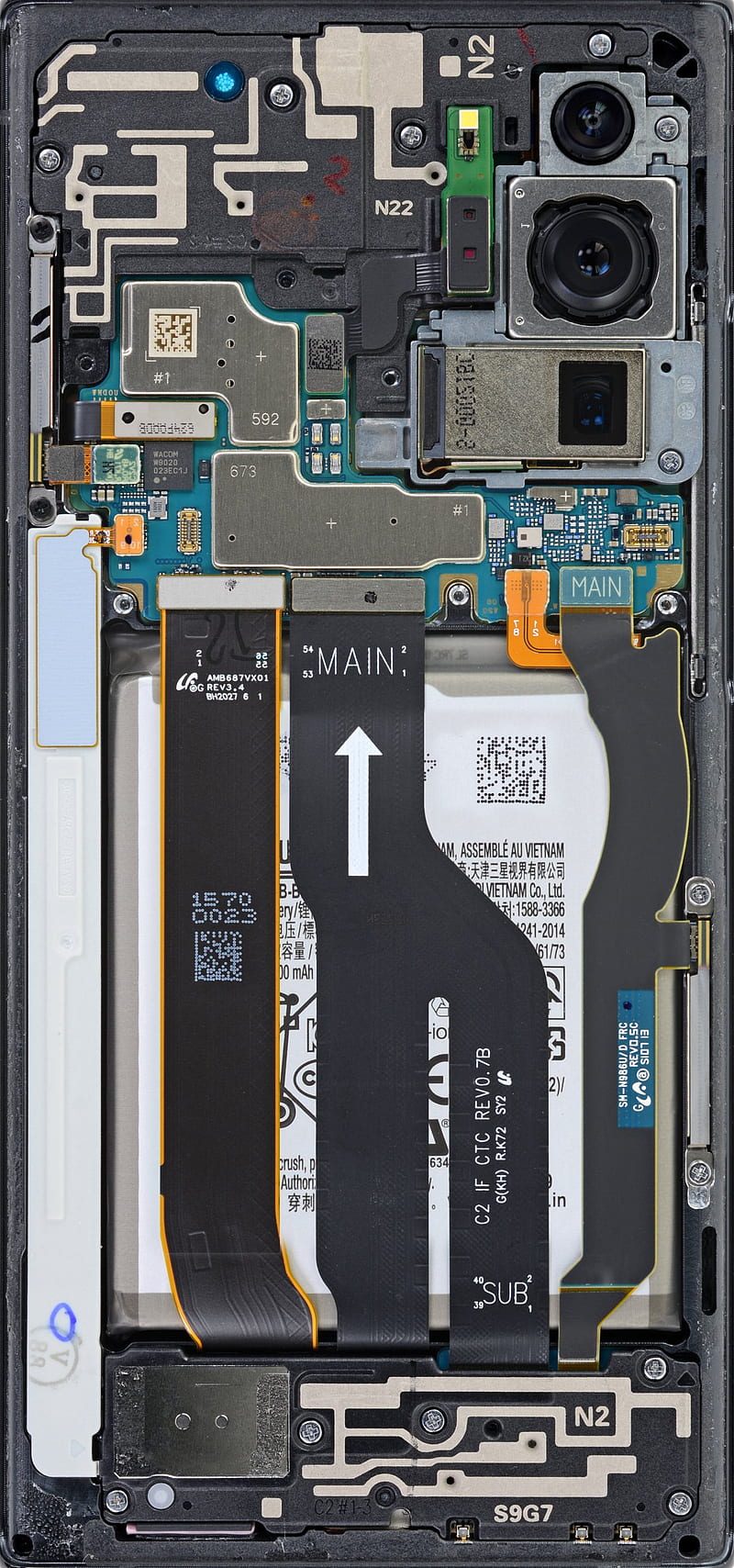 Samsung note20 ultra, circuit, phone, HD phone wallpaper