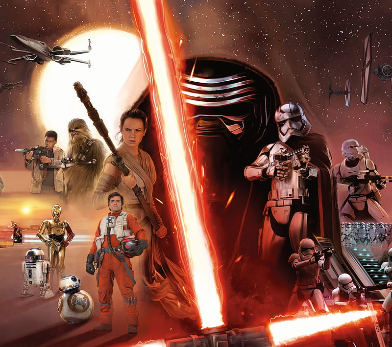 Star Wars, disney, princess leia, stormtroopers, HD wallpaper