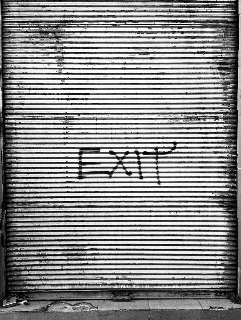 exit, inscription, word, text, wall, HD phone wallpaper