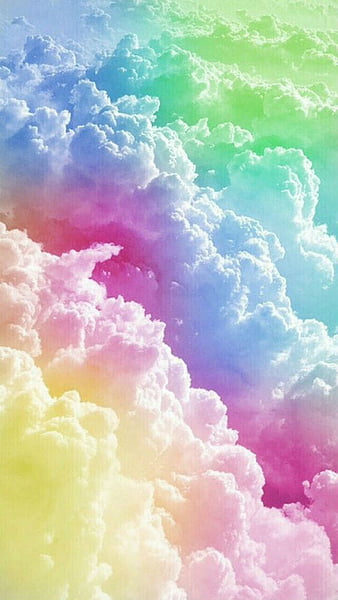 Rainbow background desktop wallpaper cute Vector Image